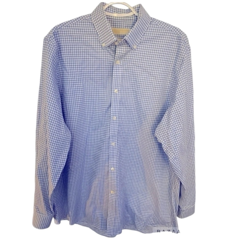 Michael Michael Kors Shirt, Button Down Shirt, Sz 16 1/2, 34/35, plaid, Geo - Picture 4 of 13